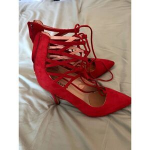 Red ZigiSoho Heels Size 9